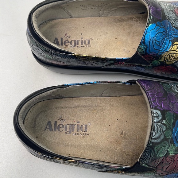 Alegria Kel-466 Colorful Leather Slip-Ons - Picture 10 of 15